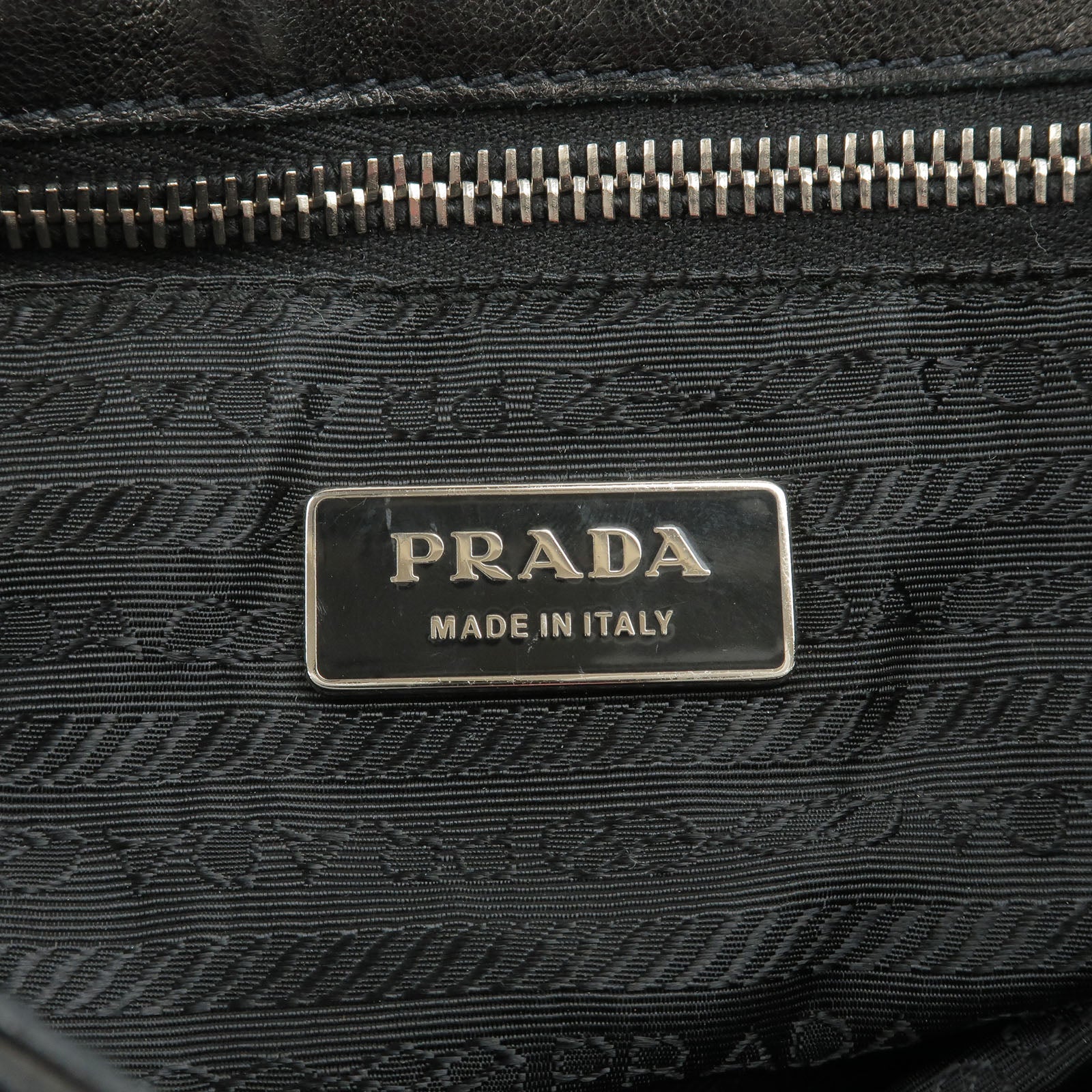 Prada Leather Shoulder Bag NERO Black