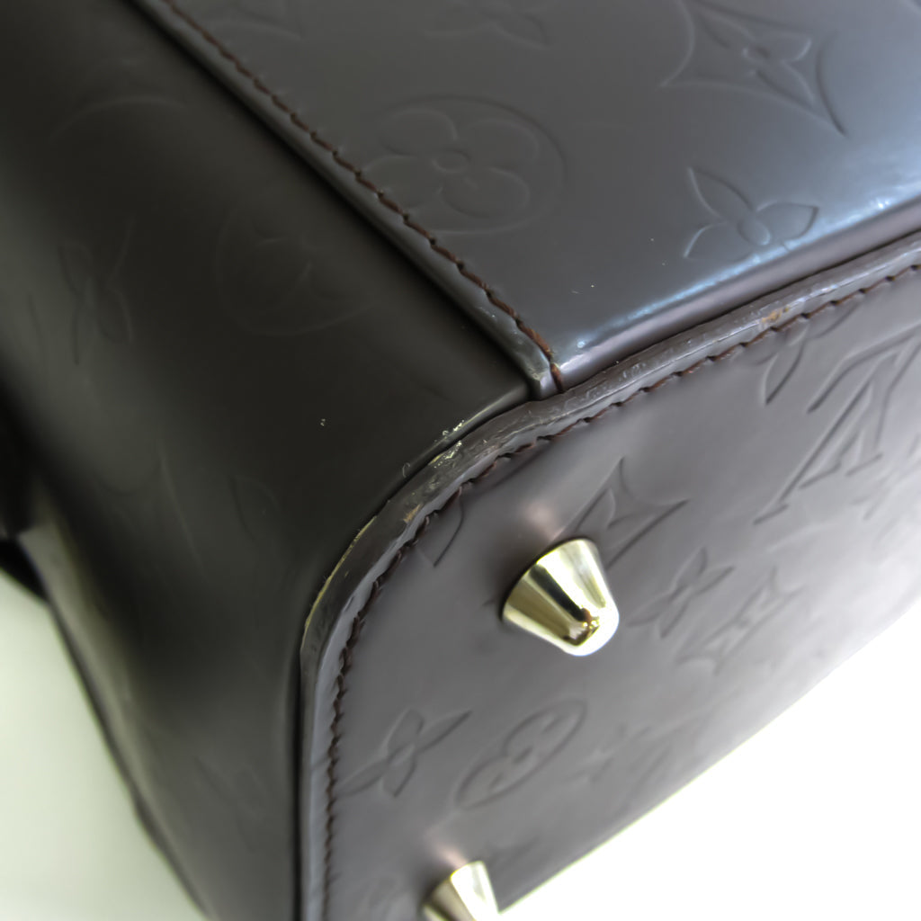 Louis Vuitton Brown Patent leather Charly shopper bag