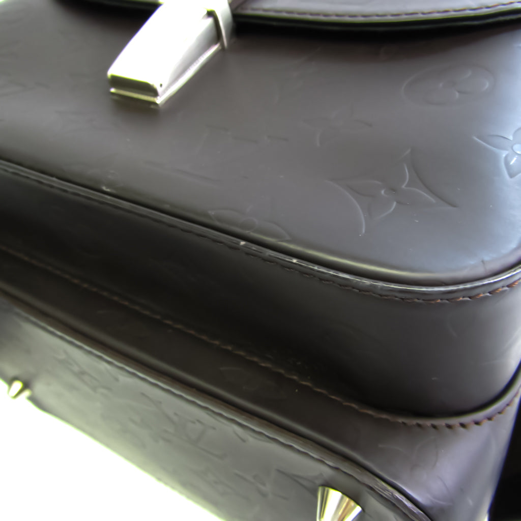 Louis Vuitton Brown Patent leather Charly shopper bag