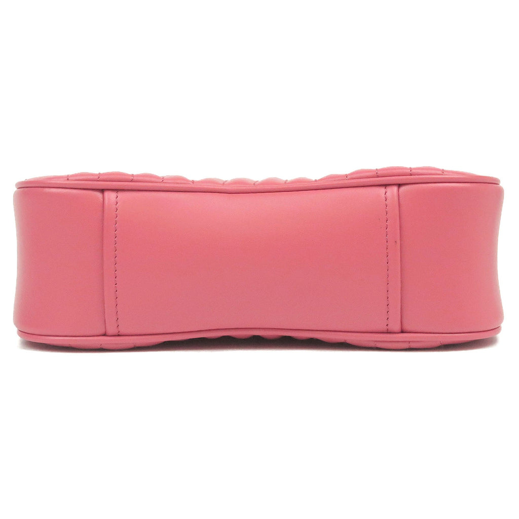 Prada Diagram Soft Calf Leather Chain Shoulder Bag Pink 1BH130