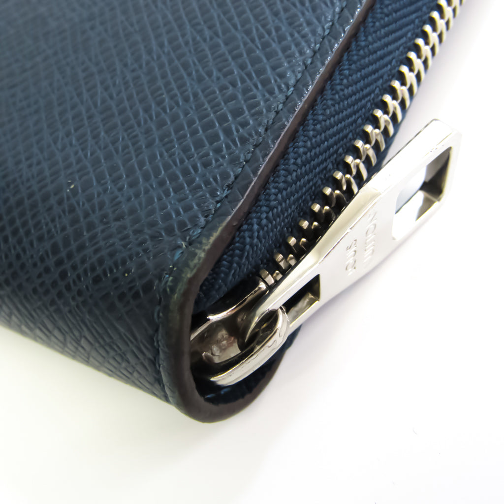 Louis Vuitton Navy Leather Zippy organizer wallet accessories