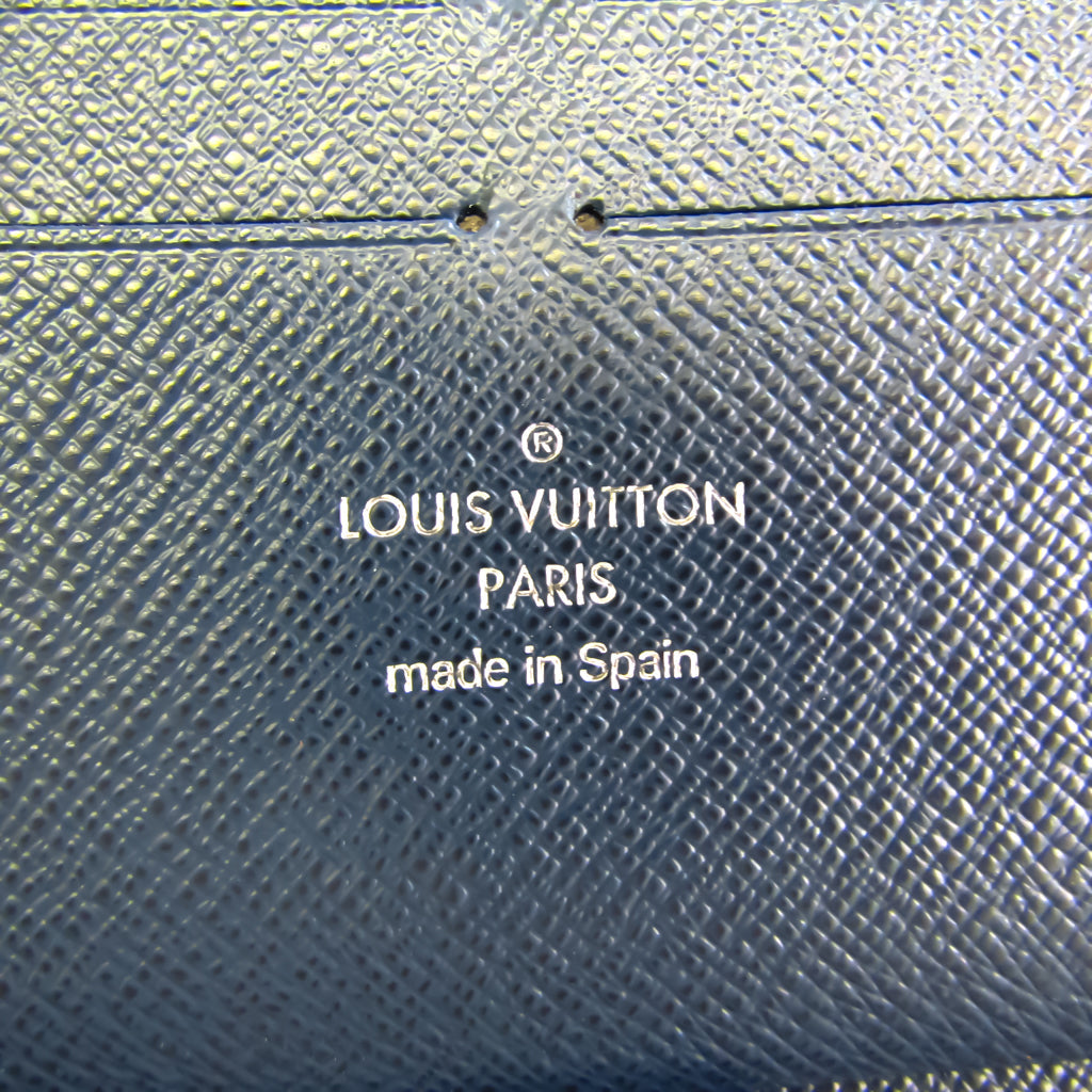 Louis Vuitton Navy Leather Zippy organizer wallet accessories