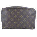 Louis Vuitton Brown Canvas Trousse de Toilette clutch bag