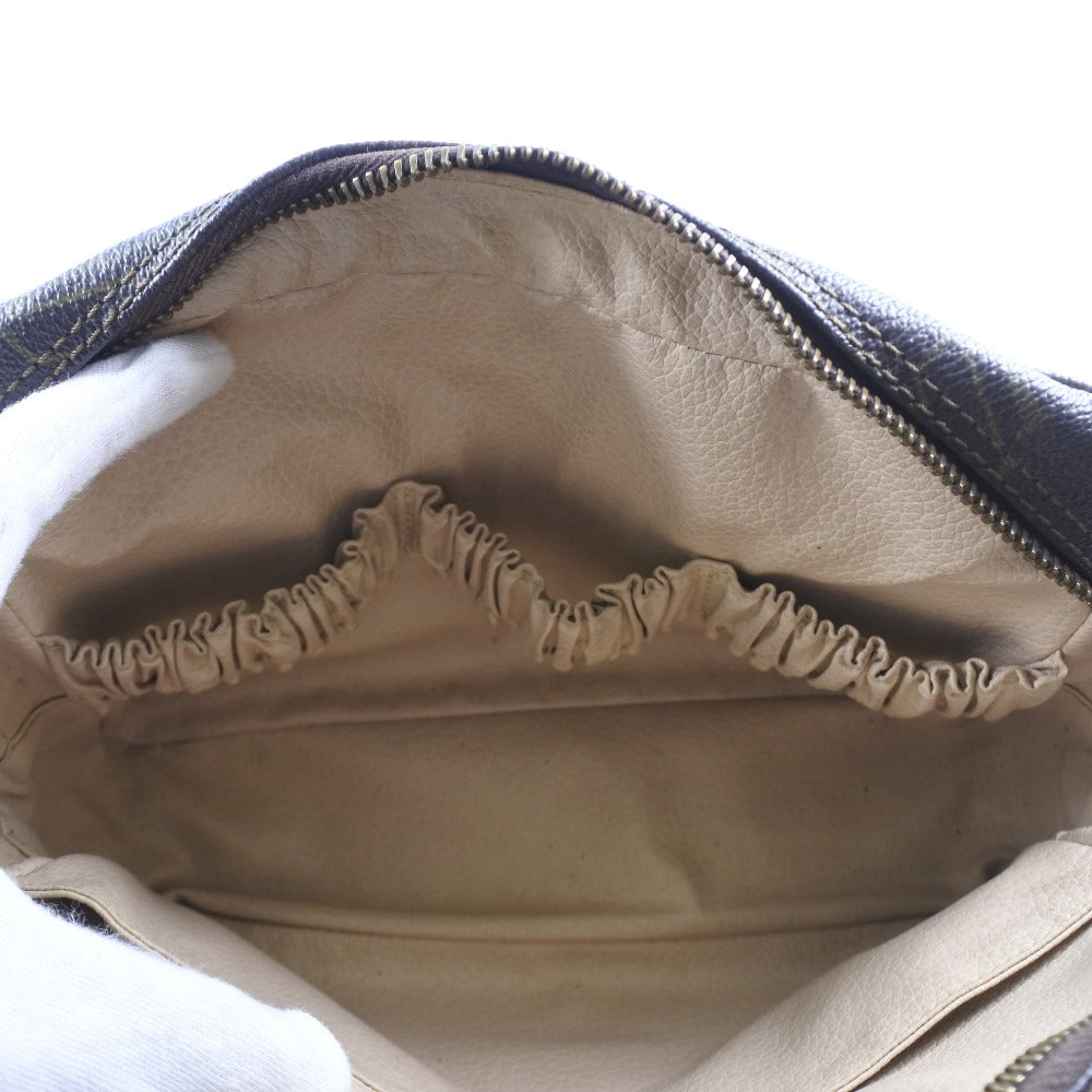 Louis Vuitton Brown Canvas Trousse de Toilette clutch bag