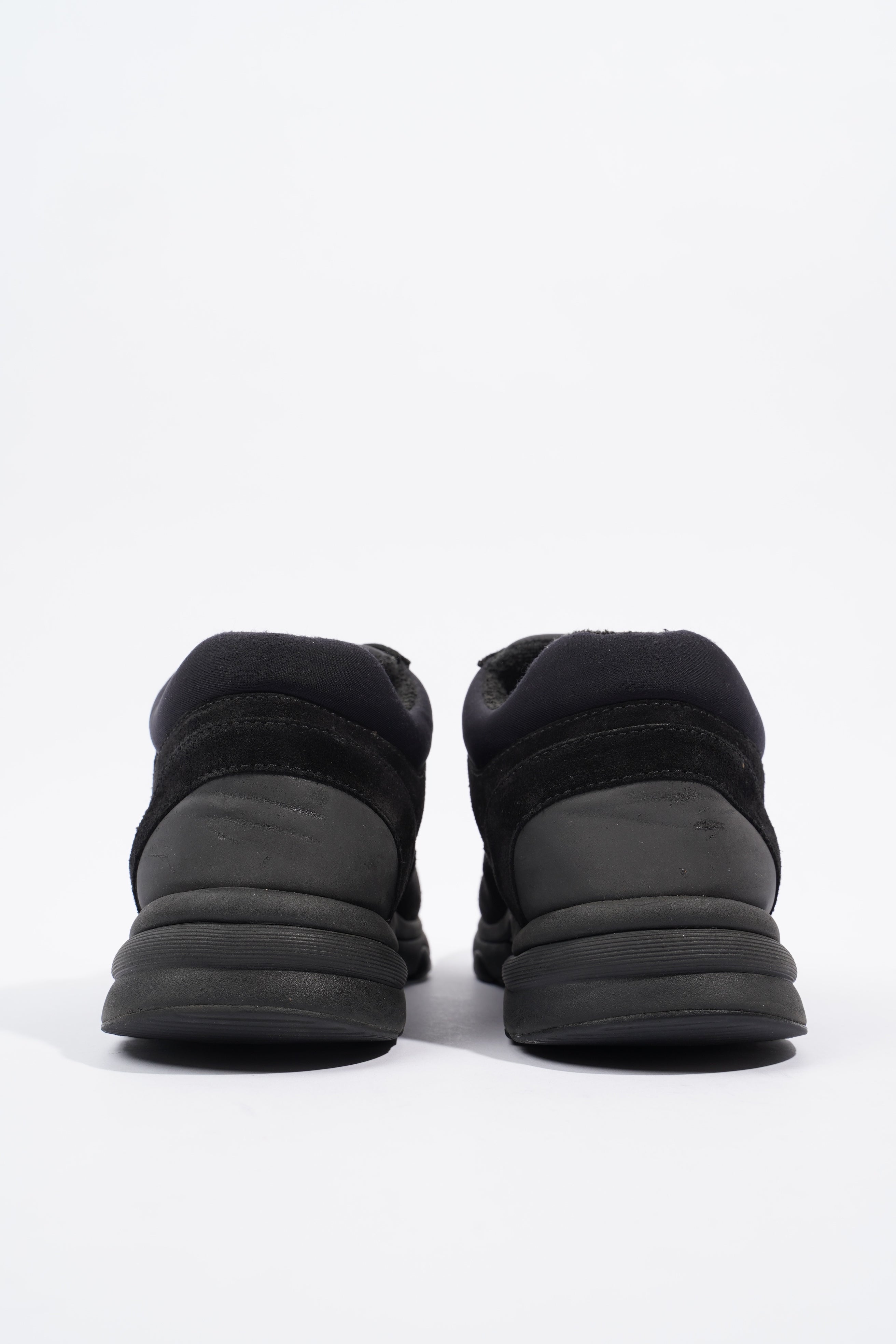 Chanel Interlocking CC Black Suede EU 38 UK 5