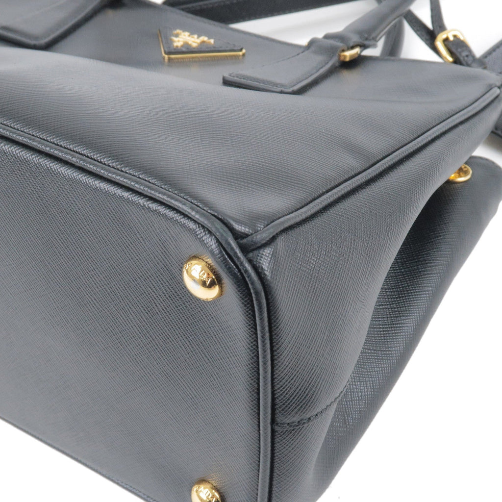 Prada Leather 2Way Hand Bag Shoulder Bag NERO Black BN1801