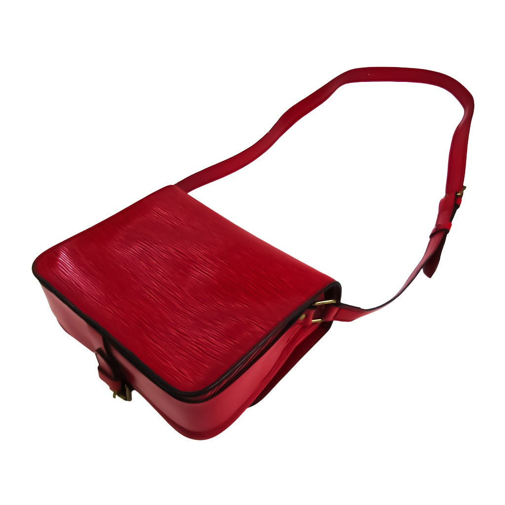 Louis Vuitton Red Leather Cartouchiere shopper bag