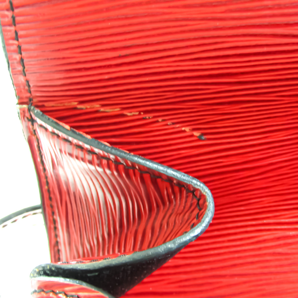 Louis Vuitton Red Leather Cartouchiere shopper bag