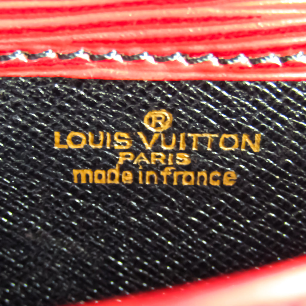 Louis Vuitton Red Leather Cartouchiere shopper bag