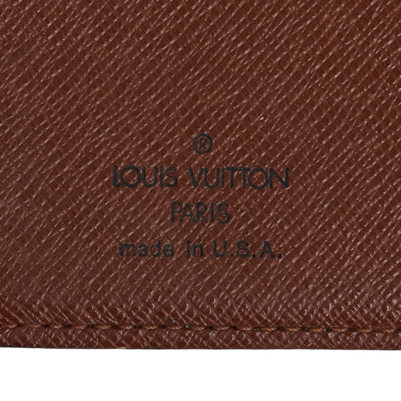 LOUIS VUITTON Louis Vuitton Monogram R20005 Handbook Cover PVC/Leather Brown