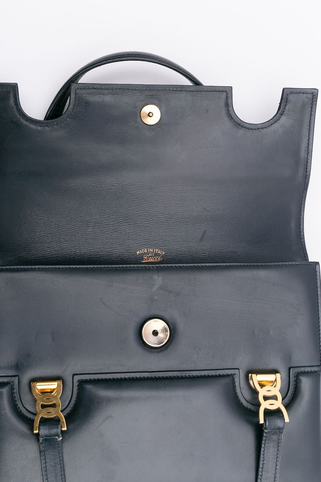 Sac en cuir bleu Gucci