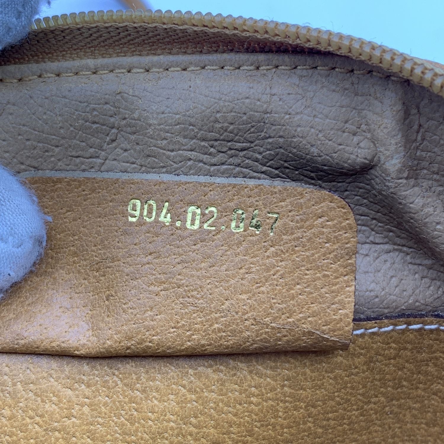 Gucci Vintage Beige Monogram Canvas Small Crossbody Bags