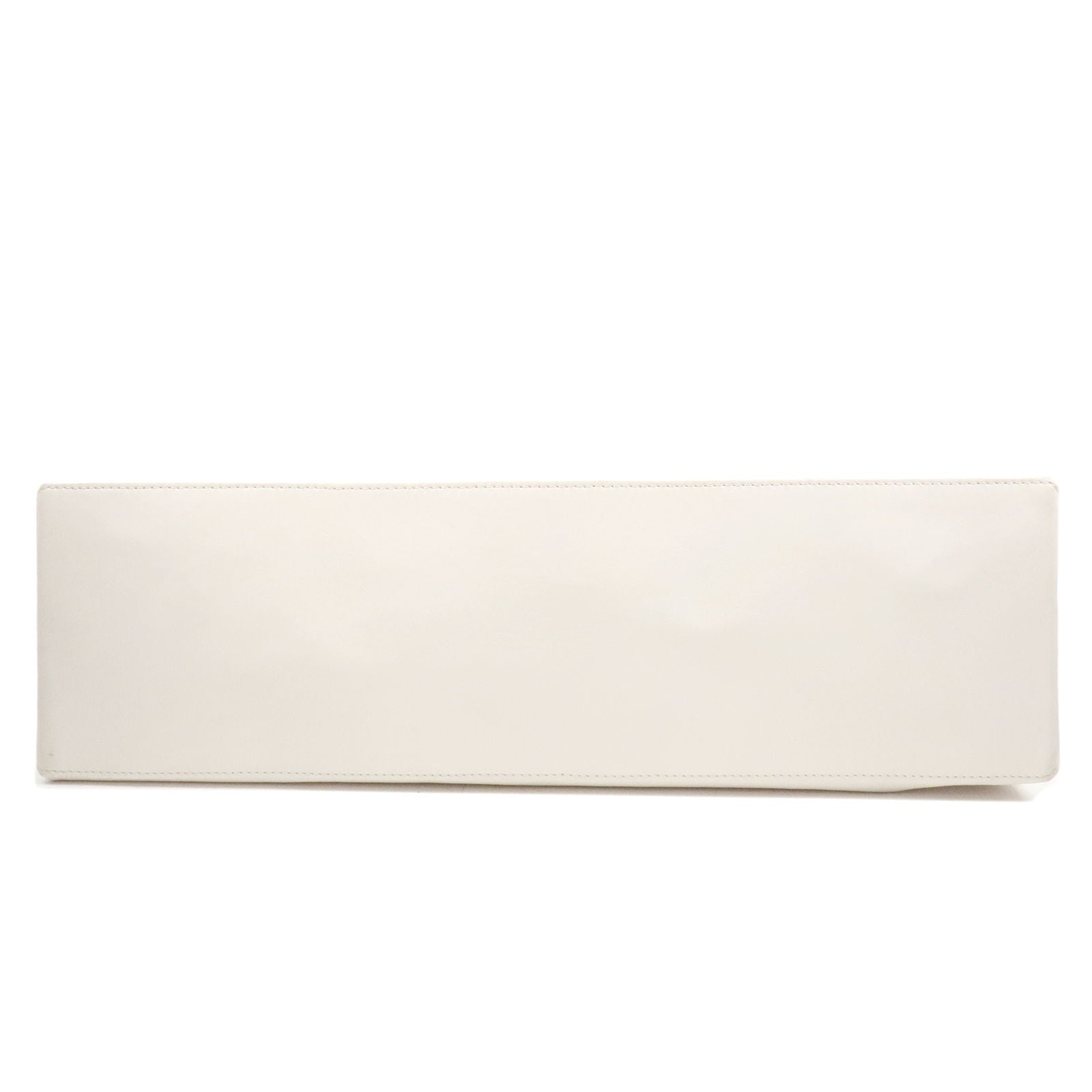 CHANEL Essential Tote Bag Calf Skin Large White A46882