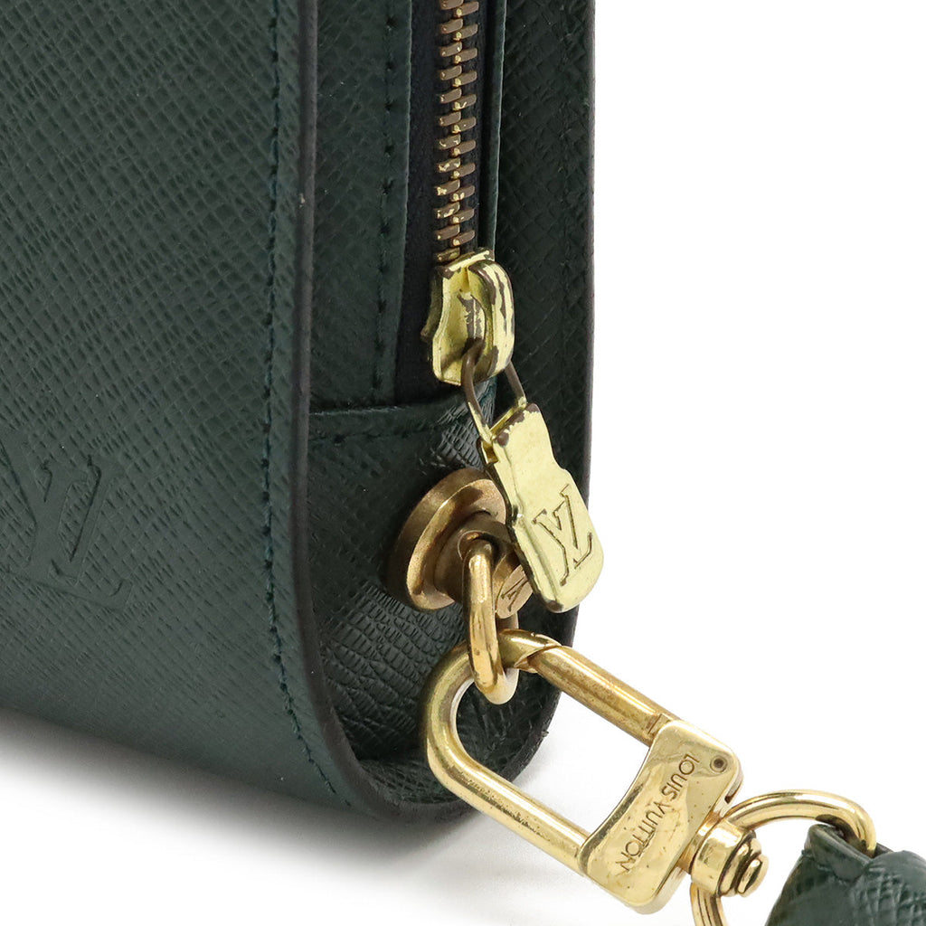LOUIS VUITTON Louis Vuitton Tiger Bicycle Second Bag  Handbag Leather Episeas Deep Green Gold  M30184