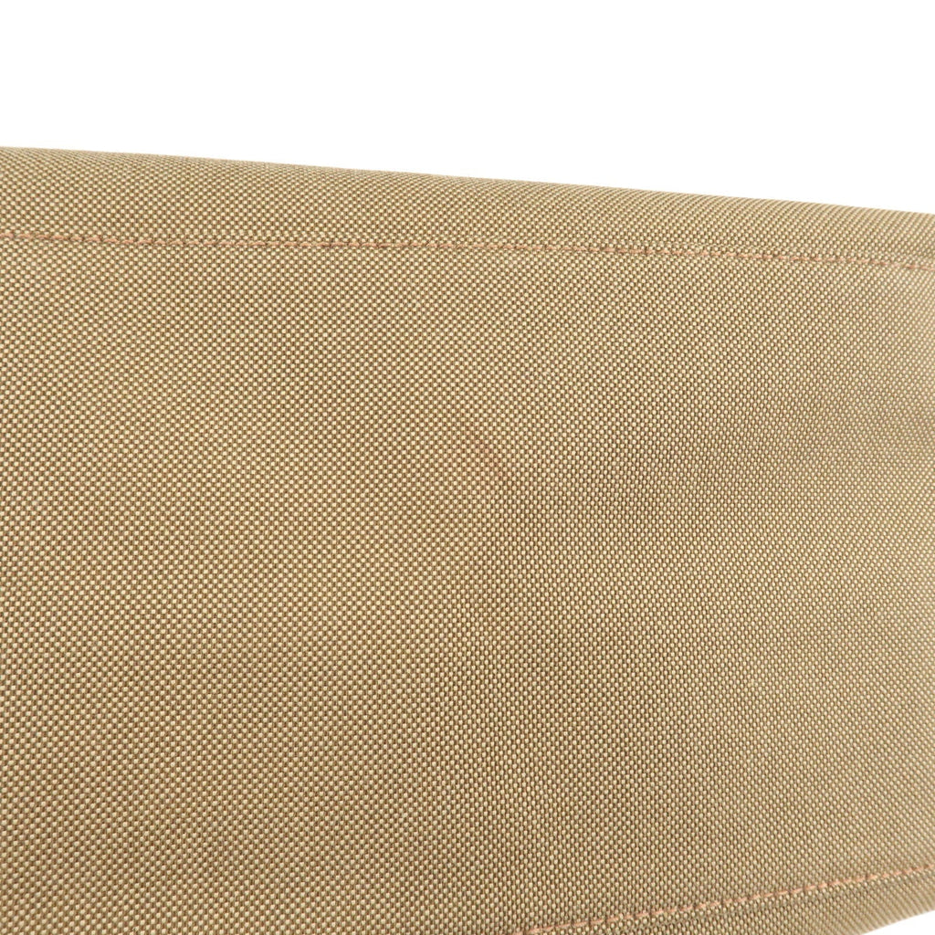 Prada Logo Jacquard Leather Tote Bag Hand Bag Beige Brown