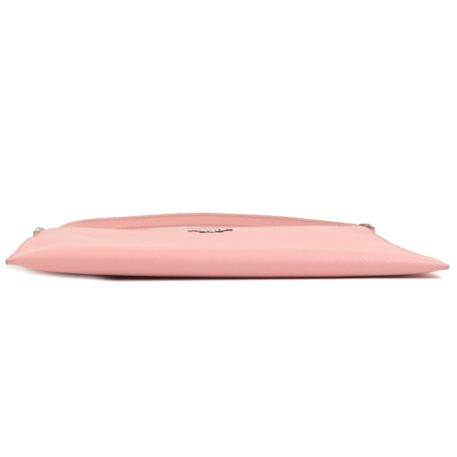 Prada Logo Leather Shoulder Bag Pouch PETARO Pink 1NH004