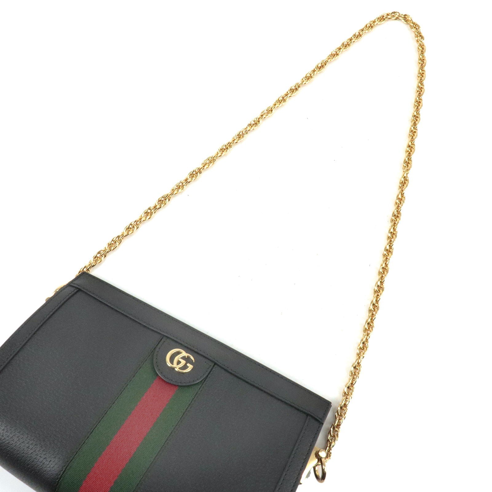 GUCCI Sherry Ophidia GG Small Leather Chain Shoulder Bag 503877
