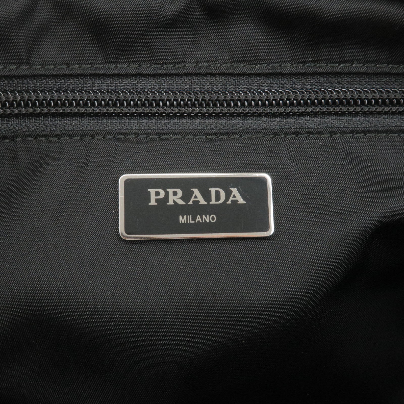 Prada Logo Nylon Waist Bag Belt Bag Fanny Pack NERO Black 2VL001