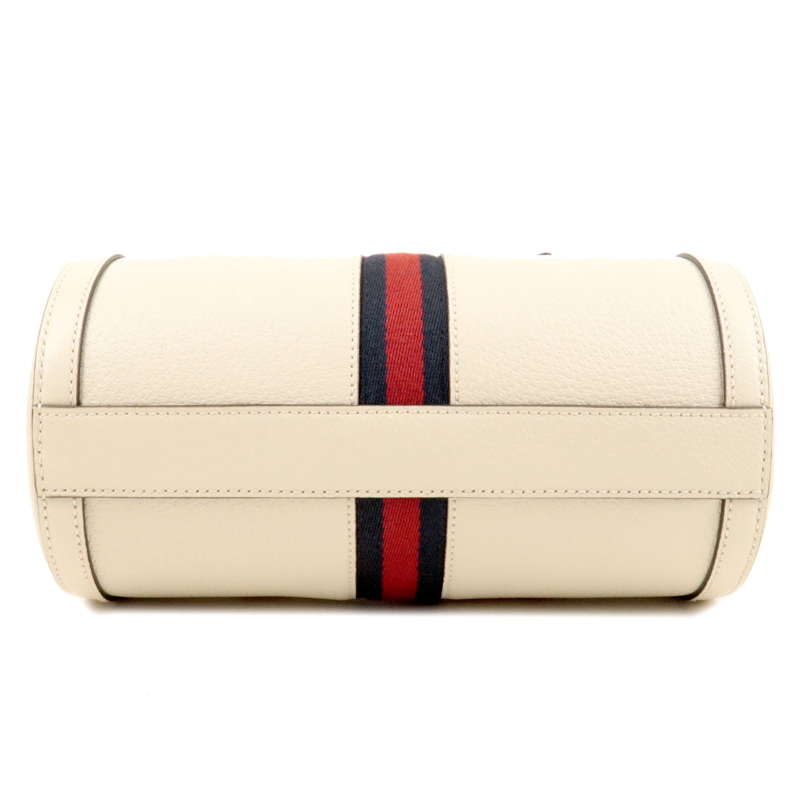 GUCCI Ophidia Leather 2Way Bag Mini Boston Bag Ivory 602577
