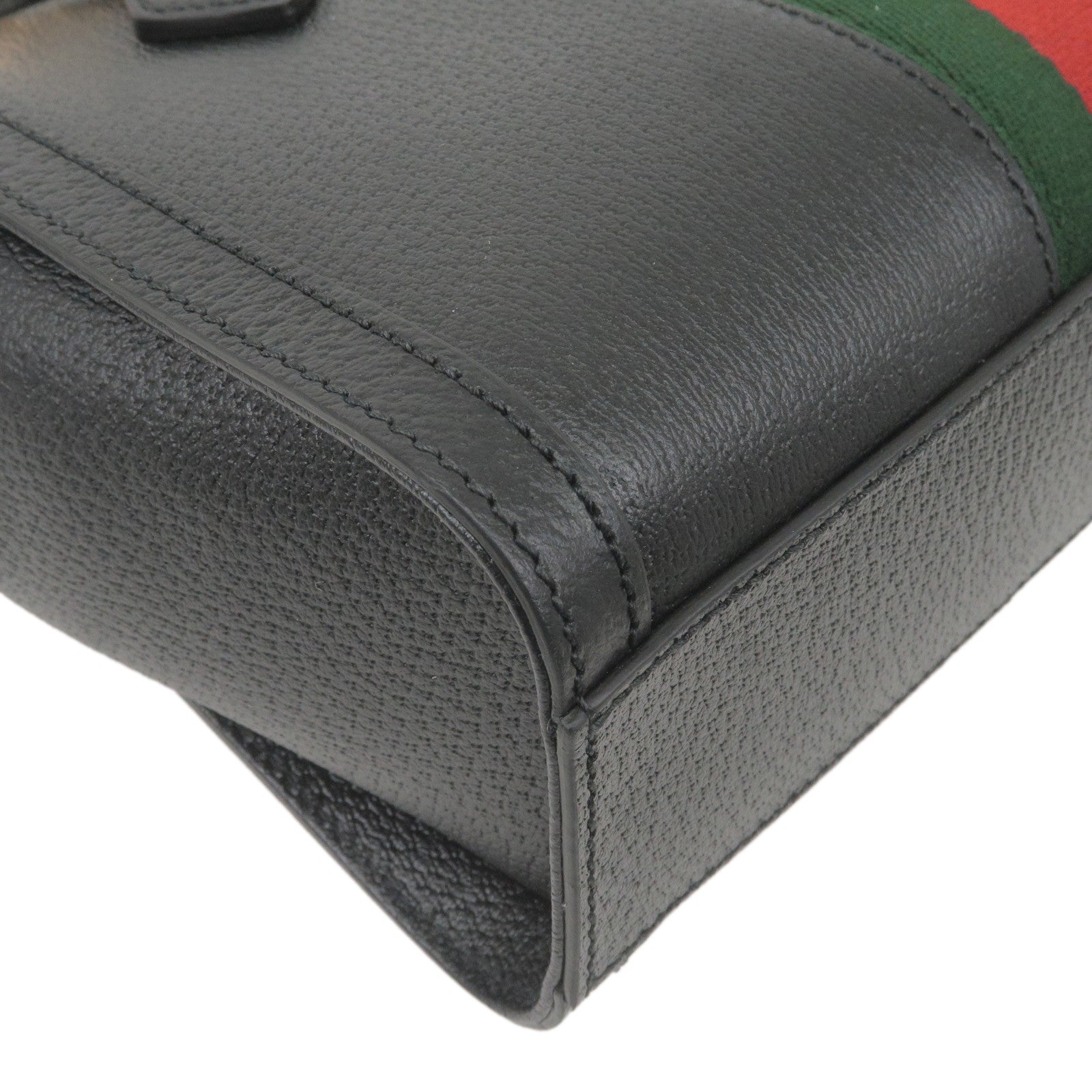 GUCCI Ophidia Leather 2Way Hand Bag Shoulder Bag Black 719882