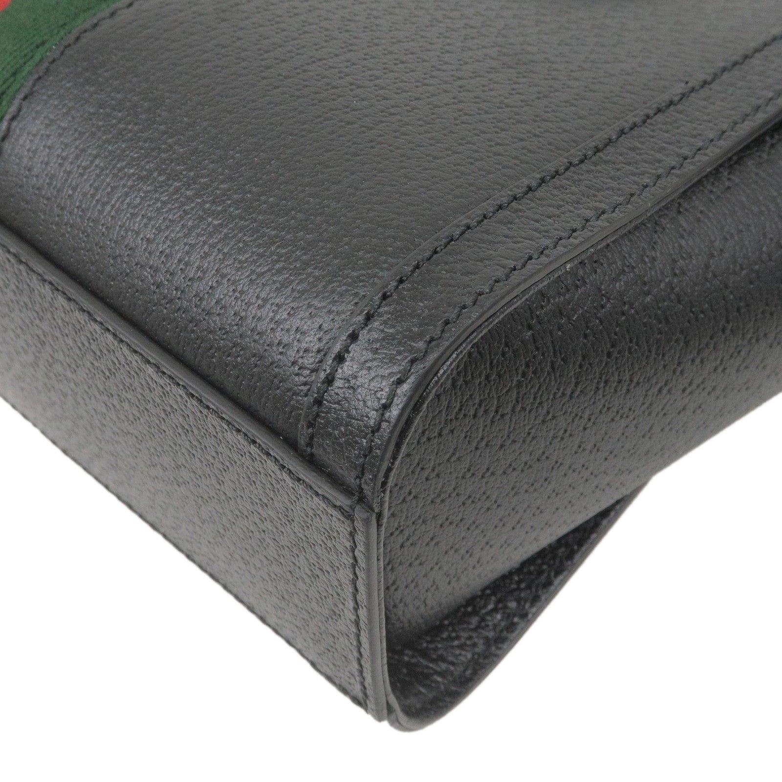 GUCCI Ophidia Leather 2Way Hand Bag Shoulder Bag Black 719882