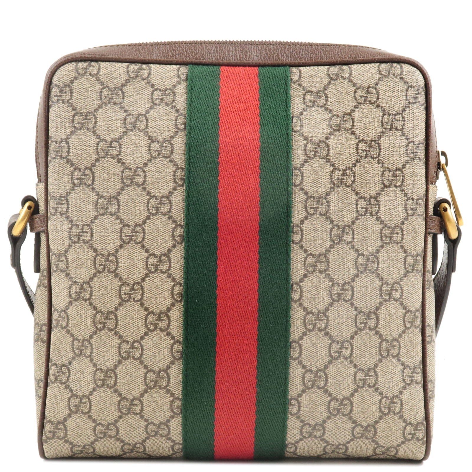 GUCCI Ophidia GG Supreme Leather Shoulder Bag Beige 547926