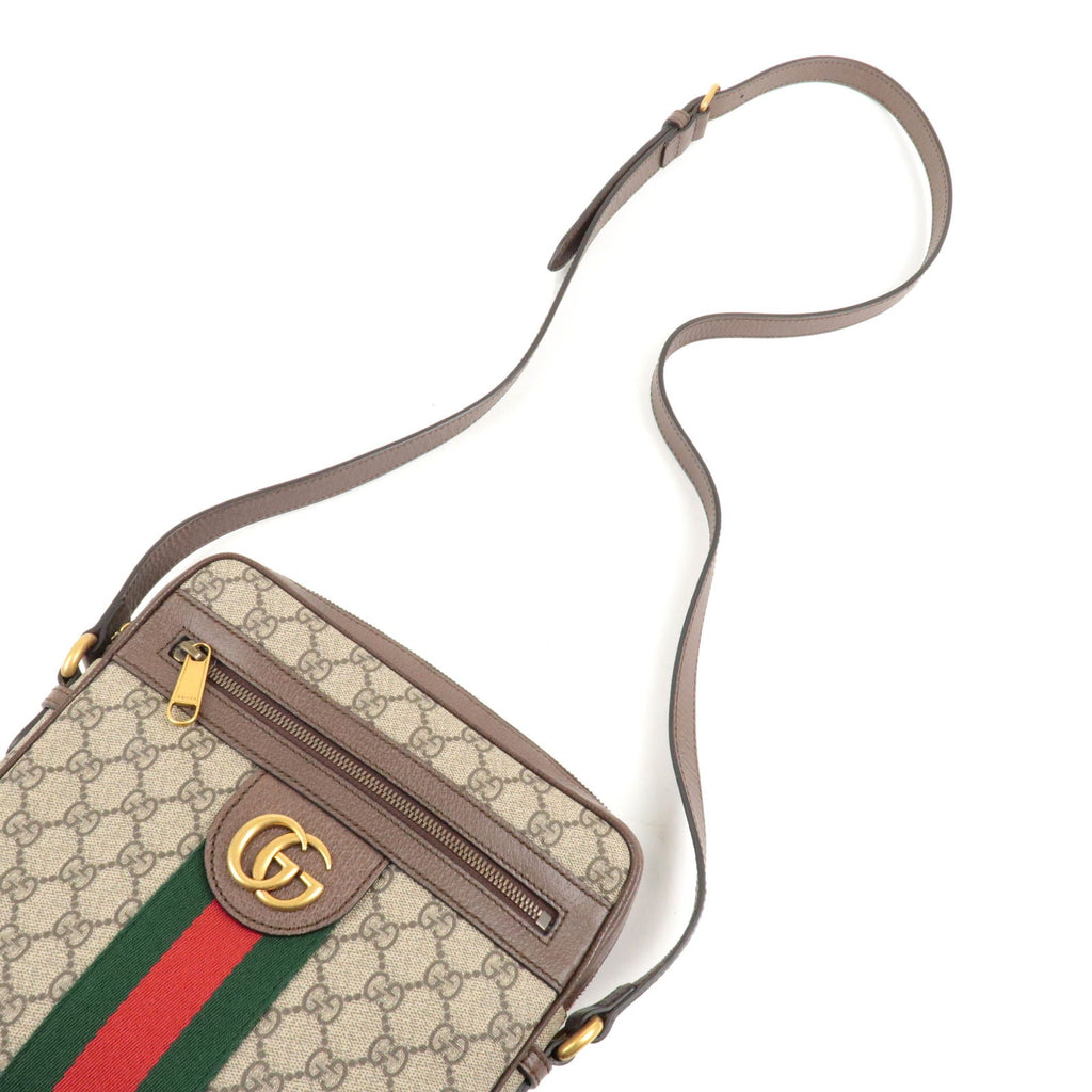 GUCCI Ophidia GG Supreme Leather Shoulder Bag Beige 547926