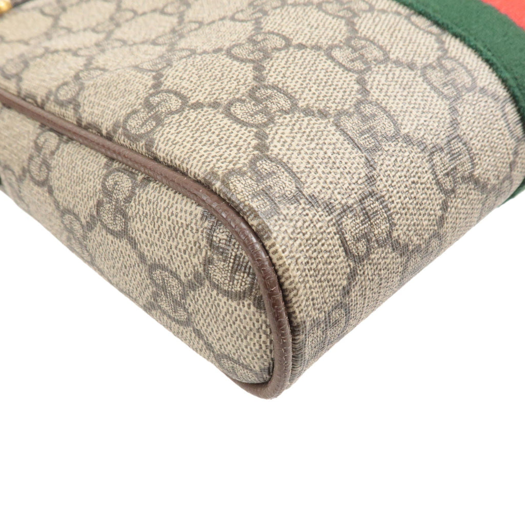 GUCCI Ophidia GG Supreme Leather Shoulder Bag Beige 547926