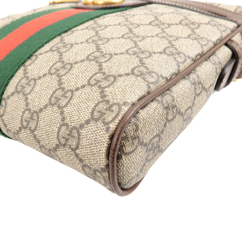 GUCCI Ophidia GG Supreme Leather Shoulder Bag Beige 547926