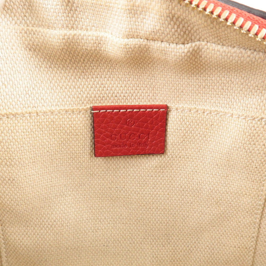 GUCCI SOHO Leather Small Disco Shoulder Bag Red 308364