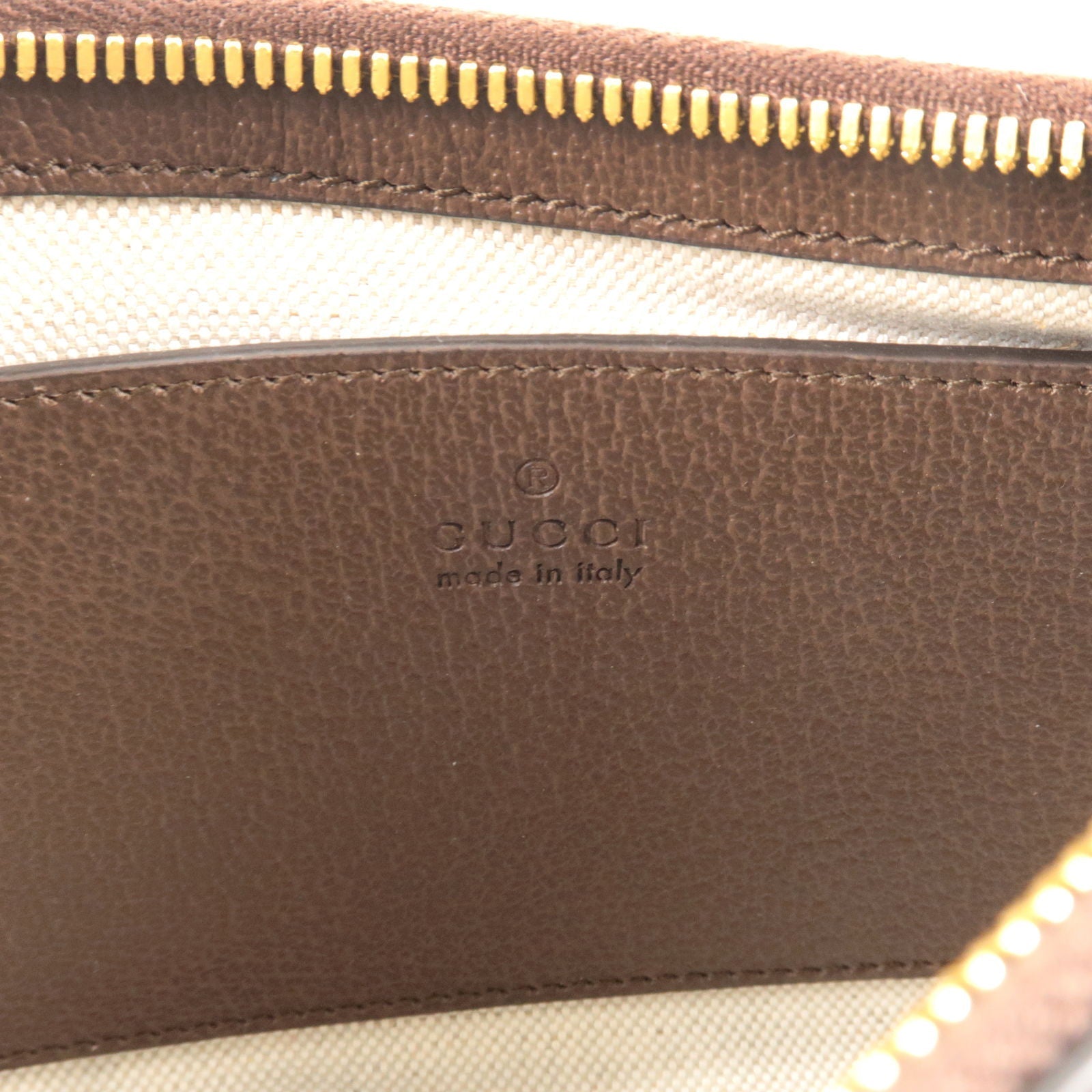 GUCCI Ophidia GG Supreme Small Leather 2Way Bag Beige Brown 735132