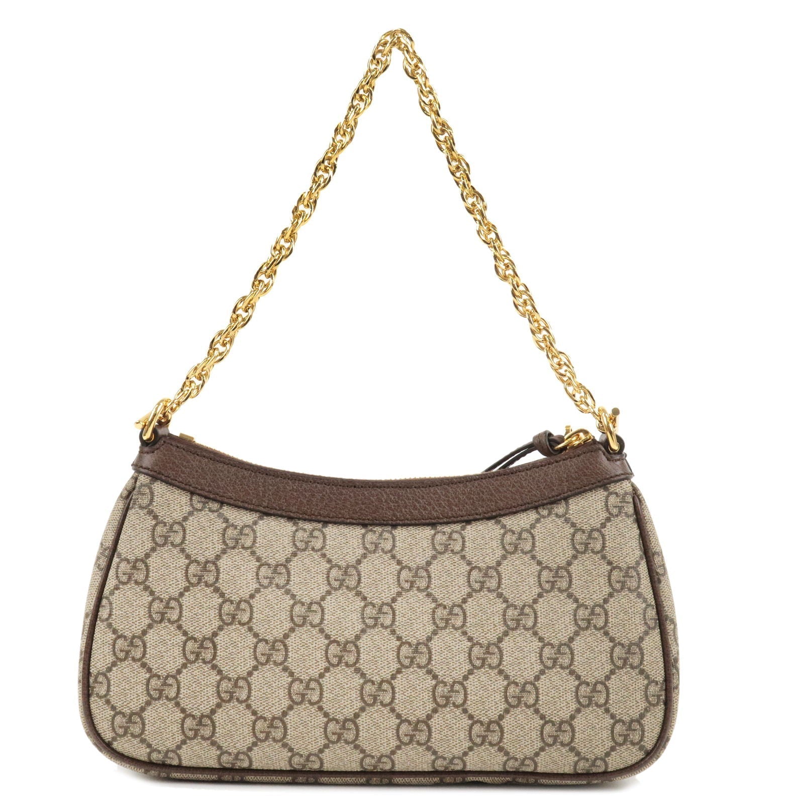 GUCCI Ophidia GG Supreme Small Leather 2Way Bag Beige Brown 735132