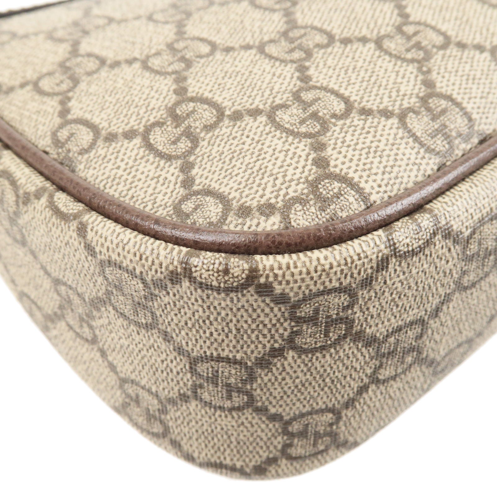 GUCCI Ophidia GG Supreme Small Leather 2Way Bag Beige Brown 735132
