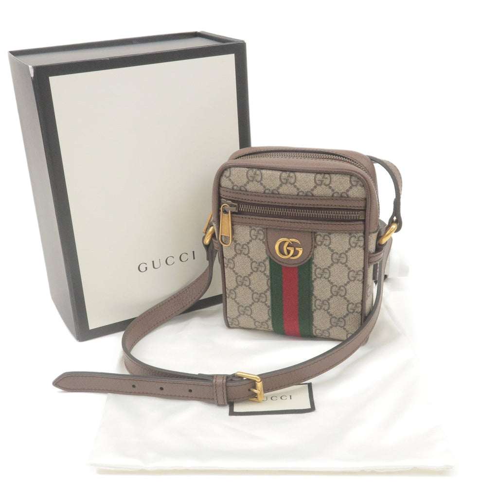 GUCCI Ophidia Sherry GG Supreme Leather Shoulder Bag 598127
