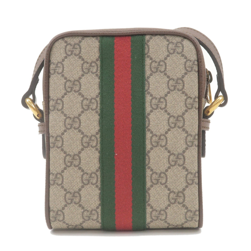 GUCCI Ophidia Sherry GG Supreme Leather Shoulder Bag 598127