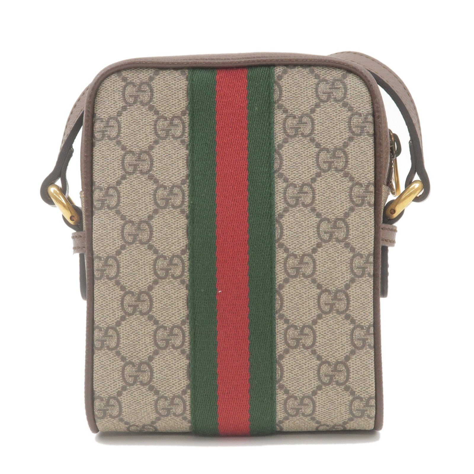 GUCCI Ophidia Sherry GG Supreme Leather Shoulder Bag 598127