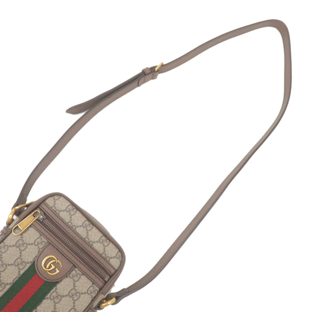 GUCCI Ophidia Sherry GG Supreme Leather Shoulder Bag 598127