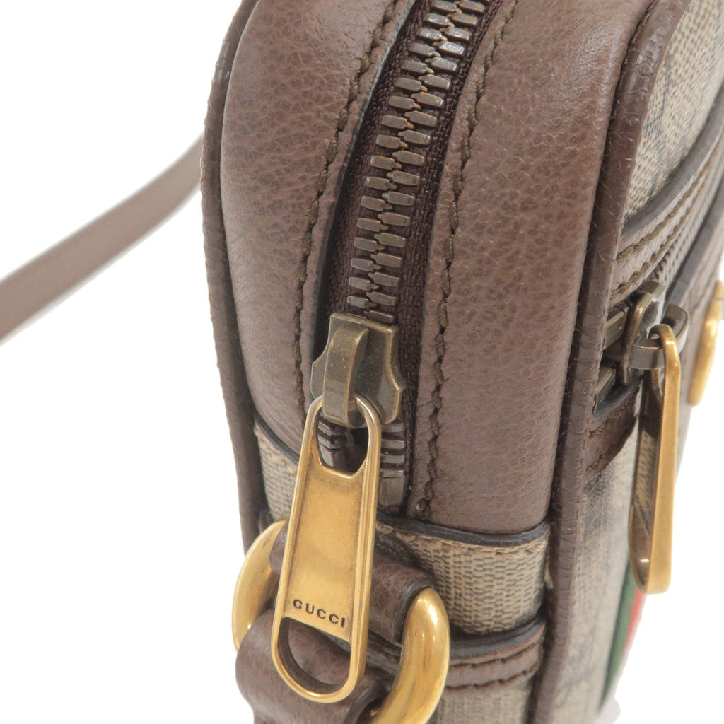 GUCCI Ophidia Sherry GG Supreme Leather Shoulder Bag 598127