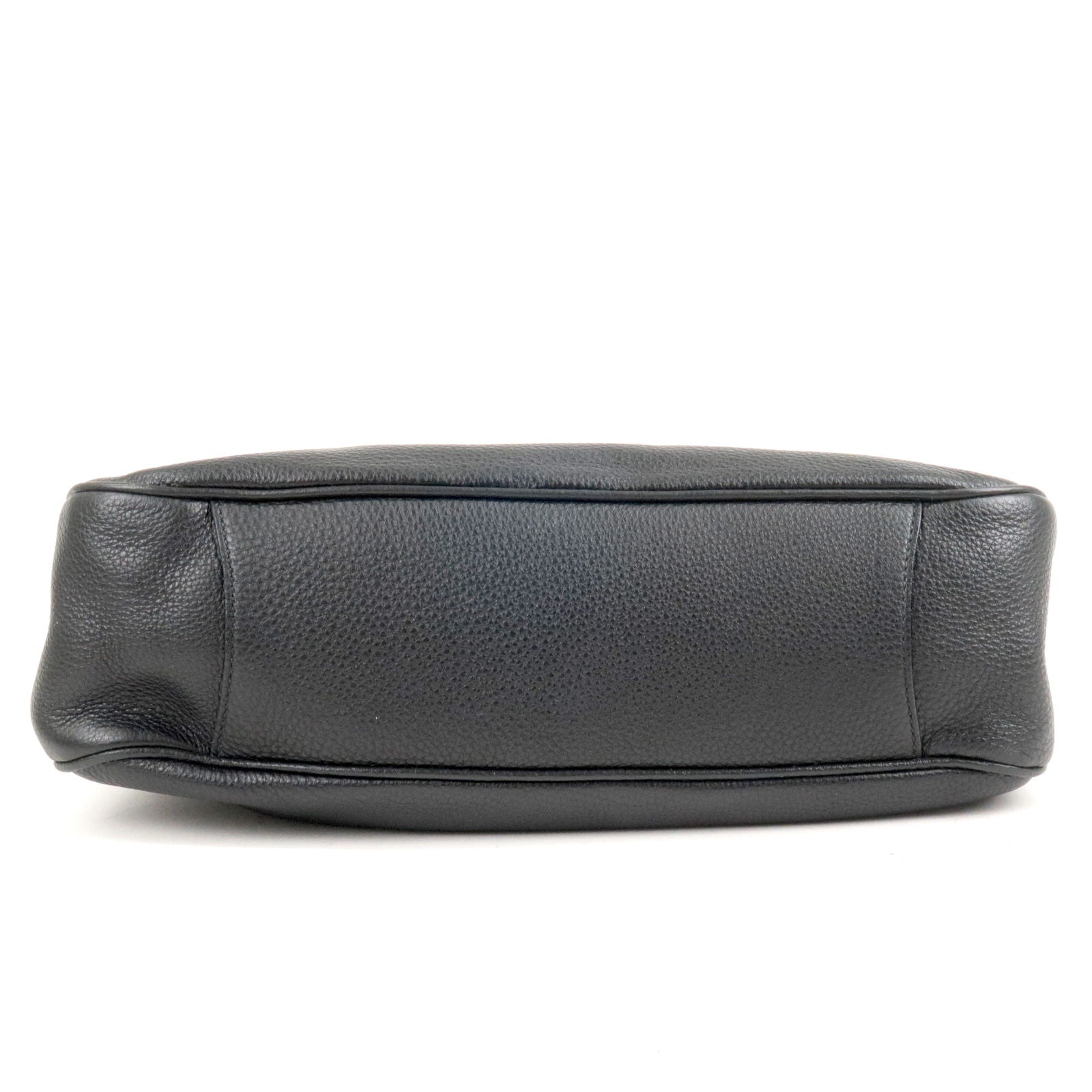 Prada Vitello Phenix Leather Shoulder Bag NERO Black B4894M