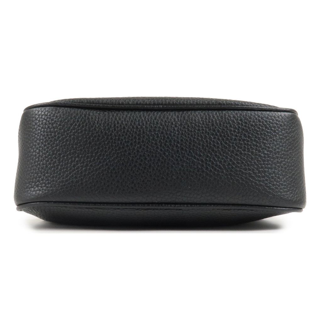 GUCCI SOHO Leather Small Disco Shoulder Bag Black 308364