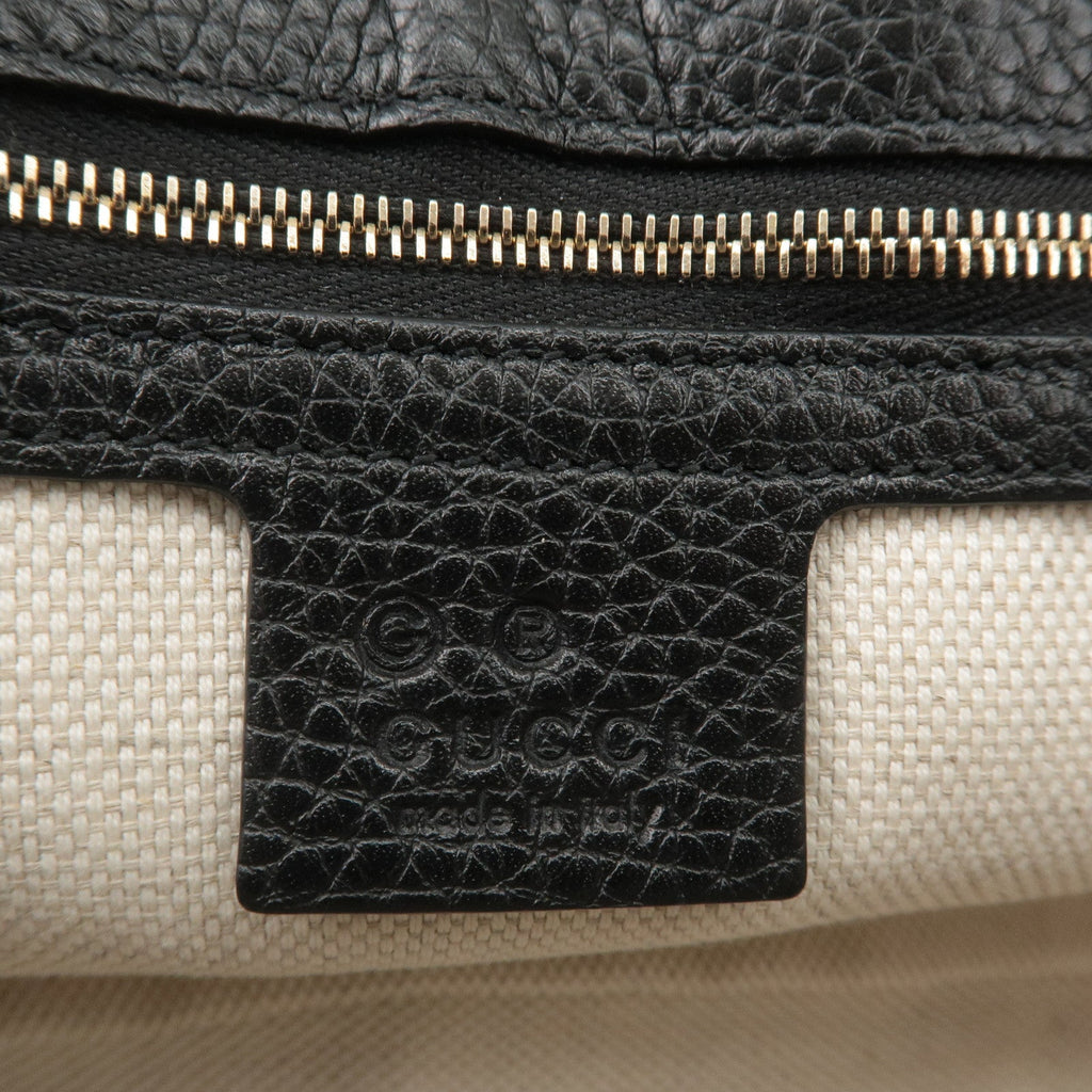GUCCI SOHO Leather Chain Shoulder Bag Crossbody Bag Black 536224