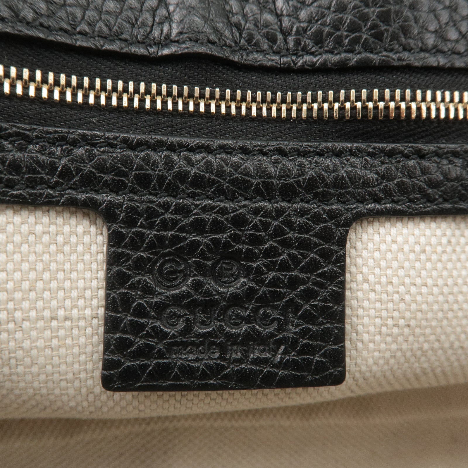 GUCCI SOHO Leather Chain Shoulder Bag Crossbody Bag Black 536224
