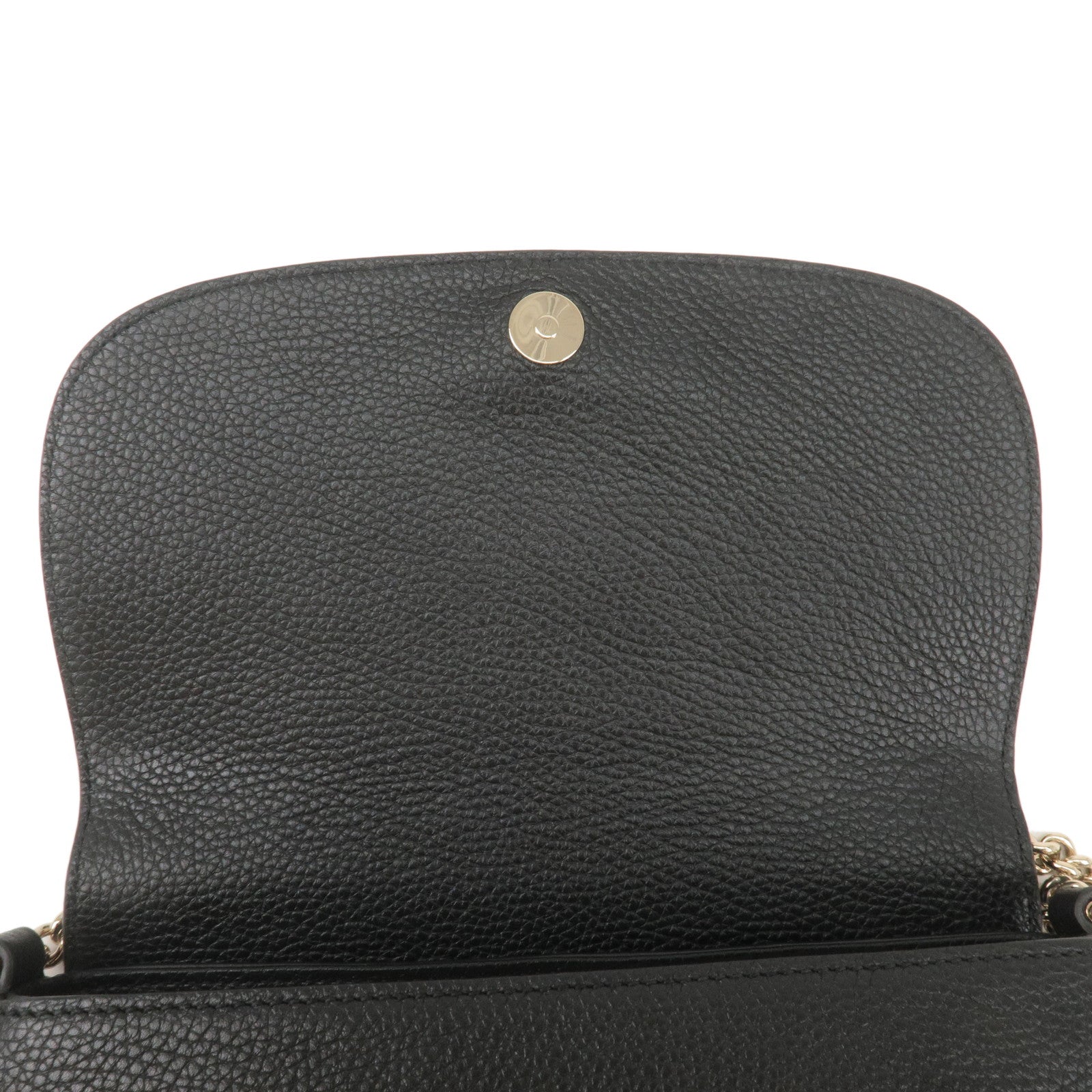 GUCCI SOHO Leather Chain Shoulder Bag Crossbody Bag Black 536224