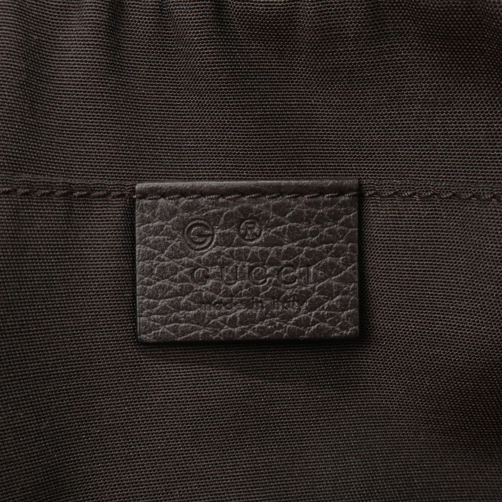 GUCCI GG Canvas Leather Waist Bag Beige Brown 449174