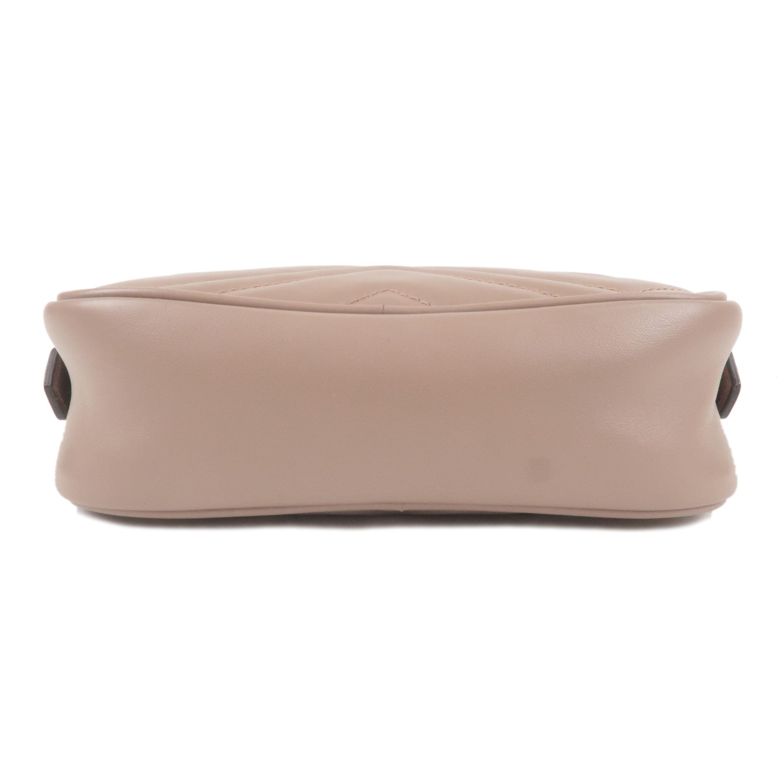 GUCCI GG Marmont Leather Chain Shoulder Bag Beige 448065