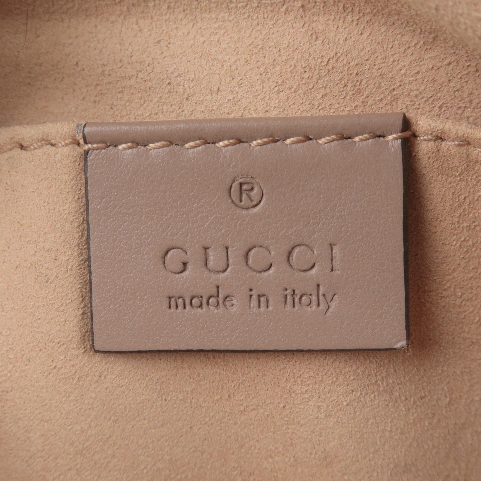 GUCCI GG Marmont Leather Chain Shoulder Bag Beige 448065
