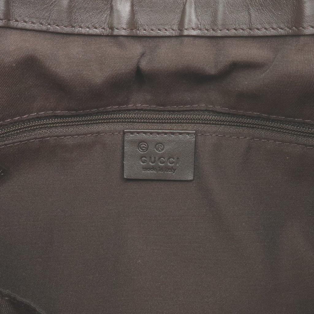 GUCCI Sukey GG Canvas Leather Shoulder Bag Beige Brown 362726