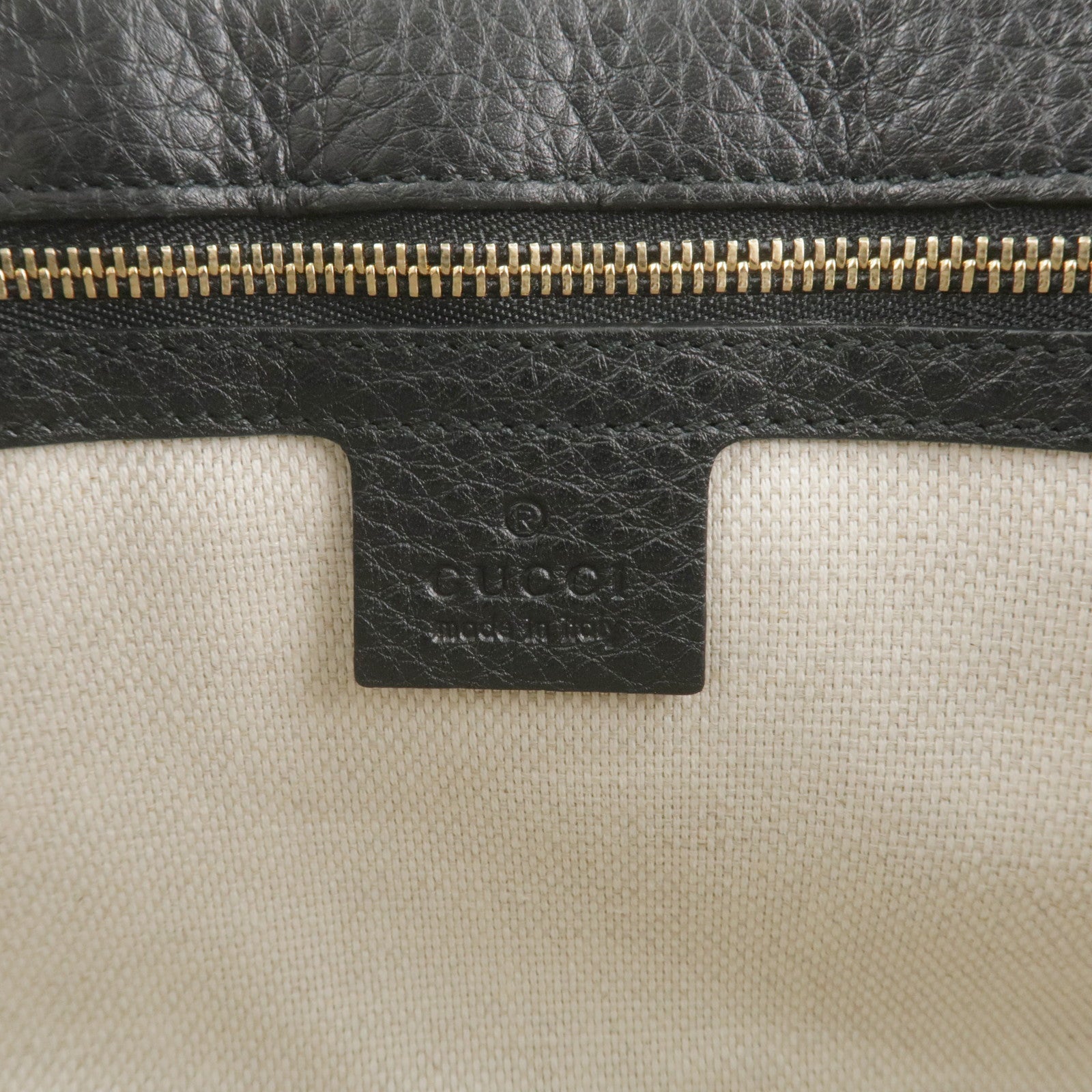GUCCI SOHO Leather Chain Shoulder Bag Crossbody Bag Black 536224