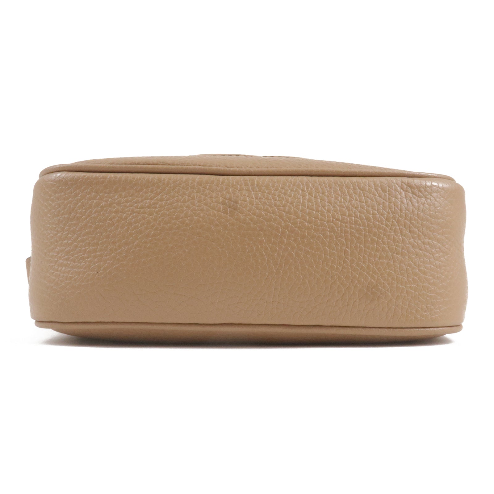 GUCCI SOHO Small Disco Leather Shoulder Bag Beige 308364