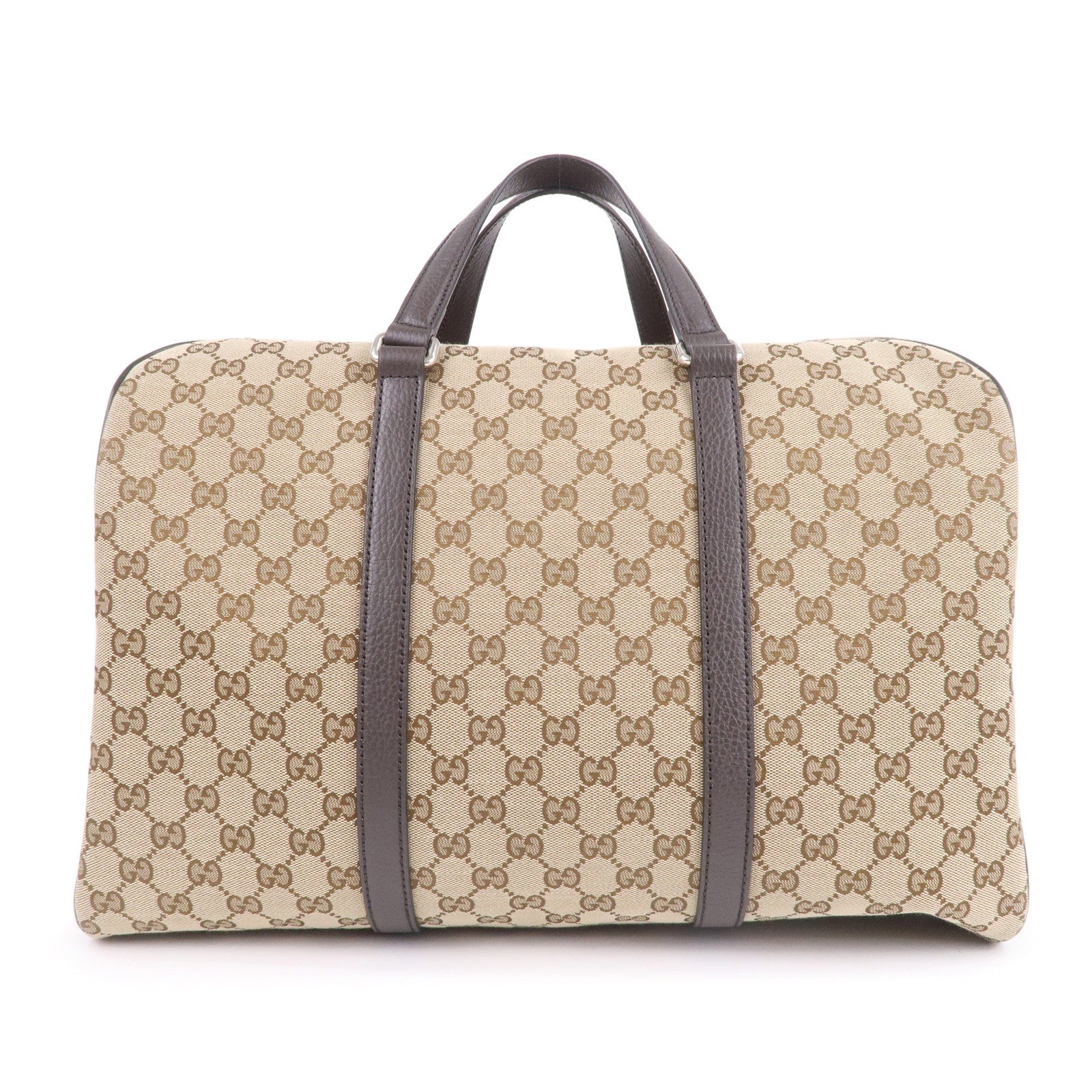 GUCCI GG Canvas Leather 2WAY Boston Bag Shoulder Bag Beige 449167